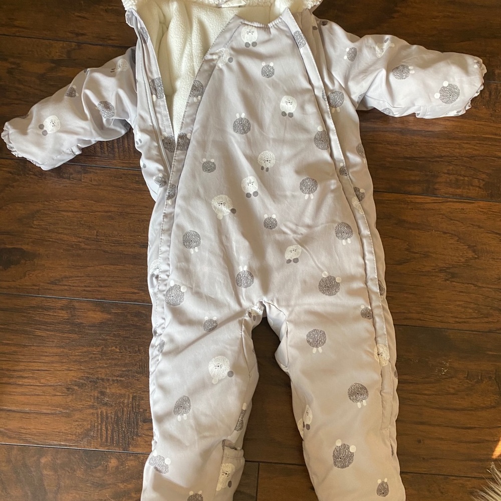 Zara baby puffer one-piece